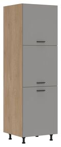 pastatoma aukšta spintelė Pati PK24+PK24 grafito spalvos fasadai