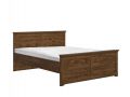 Lova Patras LOZ/160, LMDP, MDF, 160x200, spalva April ąžuolas, grotelių pagrindas užsakomas papildomai