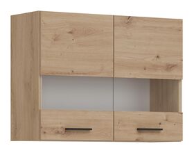 pakabinama virtuvės spintelė Pati PK06 su stiklu artisan ąžuolas 80 cm