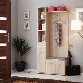 Armario I modulinė prieškambario spinta, plotis 90 cm, lmdp, spalva sonomos ąžuolas