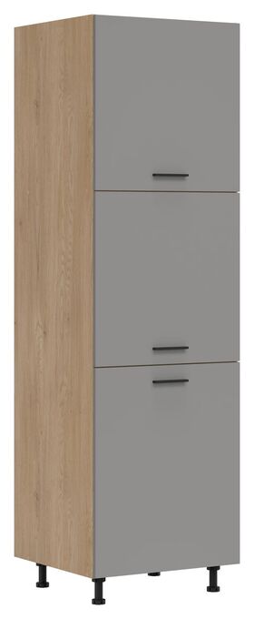 pastatoma aukšta spintelė Pati PK24+PK24 grafito spalvos fasadai