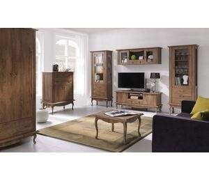 Baras Diana DA11, MDF, spalva lefkas ąžuolas, klasikinio dizaino baro spintelė su stalčiais