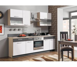 Virtuvės komplektas Modena – moduliniai MDF virtuvės baldai su spalvų pasirinkimu ir švelnaus uždarymo mechanizmais.