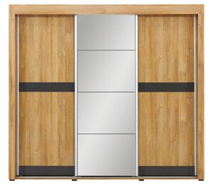 spinta York C su veidrodžiu ir stumdomomis durimis Grandson ąžuolo spalvos