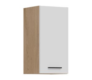 pakabinama virtuvės spintelė Pati PK02 balta su ąžuolo korpusu