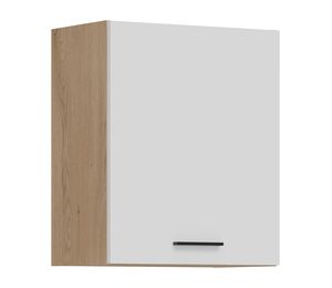 pakabinama virtuvės spintelė Pati PK04 balta su ąžuolo korpusu