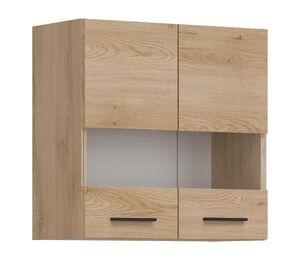 pakabinama virtuvės spintelė Pati PK05 su stiklu ąžuolas Cremona Torro