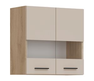 pakabinama virtuvės spintelė Pati PK05 su stiklu kašmyro spalvos fasadai