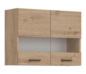 pakabinama virtuvės spintelė Pati PK06 su stiklu artisan ąžuolas 80 cm