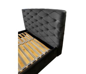 Elegantiška lova su dekoratyviu galvūgaliu