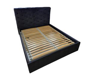 Miegamojo lova su patalynės dėže ir šoniniu pakėlimo mechanizmu