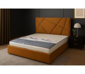 Ruda miegamojo lova Virdžinija su patalynės dėže 160 cm