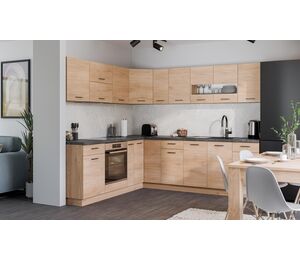 Kampinis virtuvės komplektas Pati 460 cm su stalviršiu