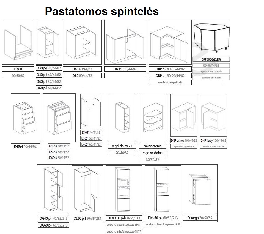 Virtuvės komplektas Posnania 260 - Image 4