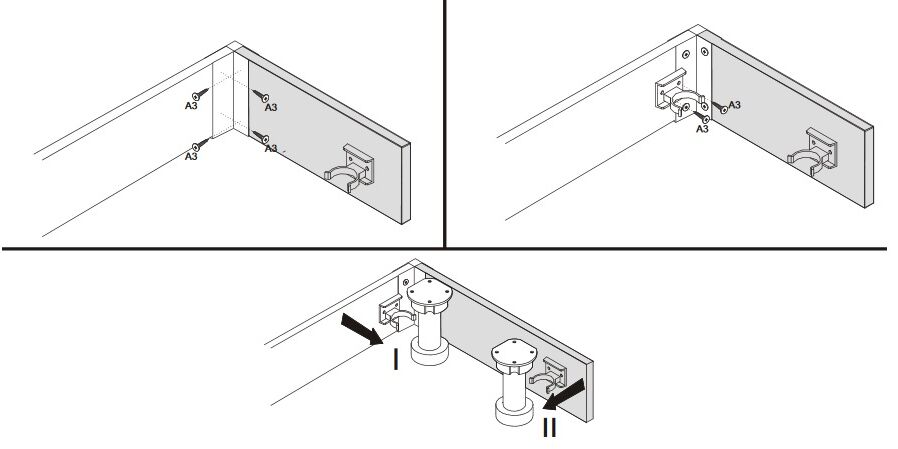 Pakabinama kampinė spintelė Tiffany T12/G60NW - Image 2