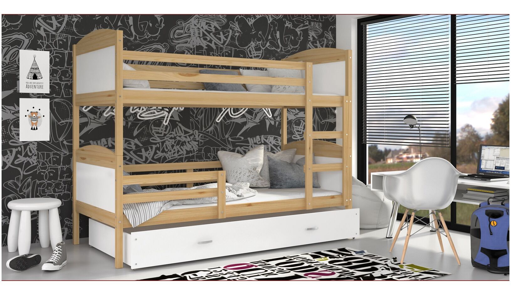 Dviaukštė lova Mateusz 80x190 - Image 10