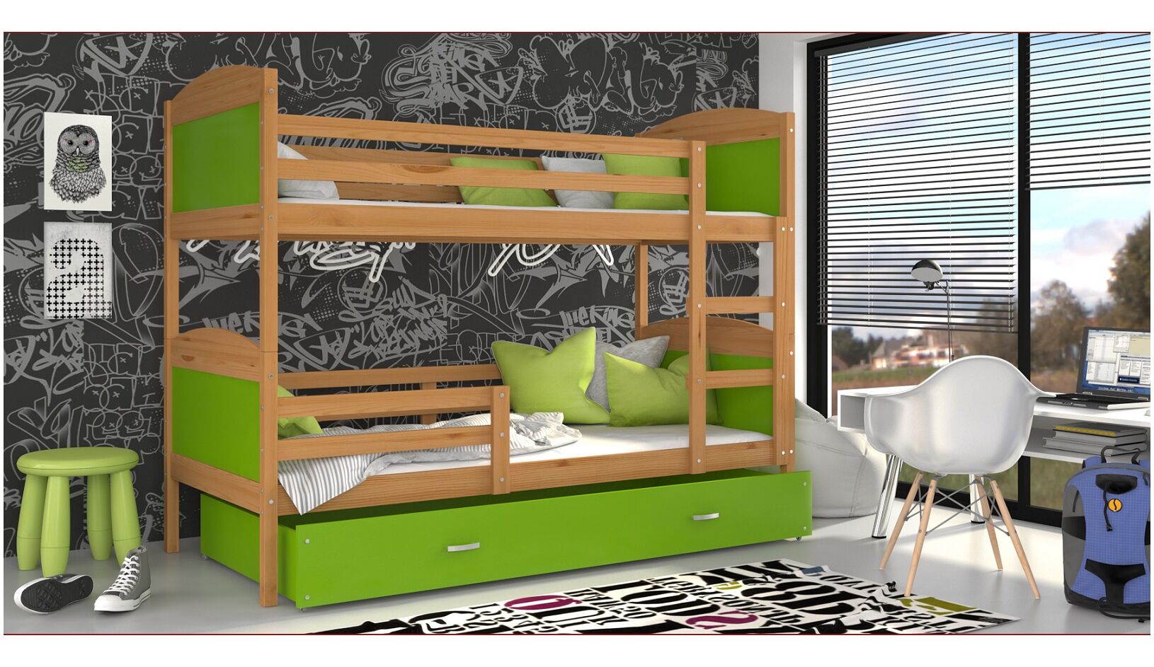 Dviaukštė lova Mateusz 80x190 - Image 11