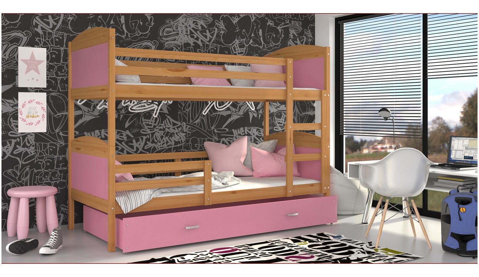 Dviaukštė lova Mateusz 80x190 - Image 13