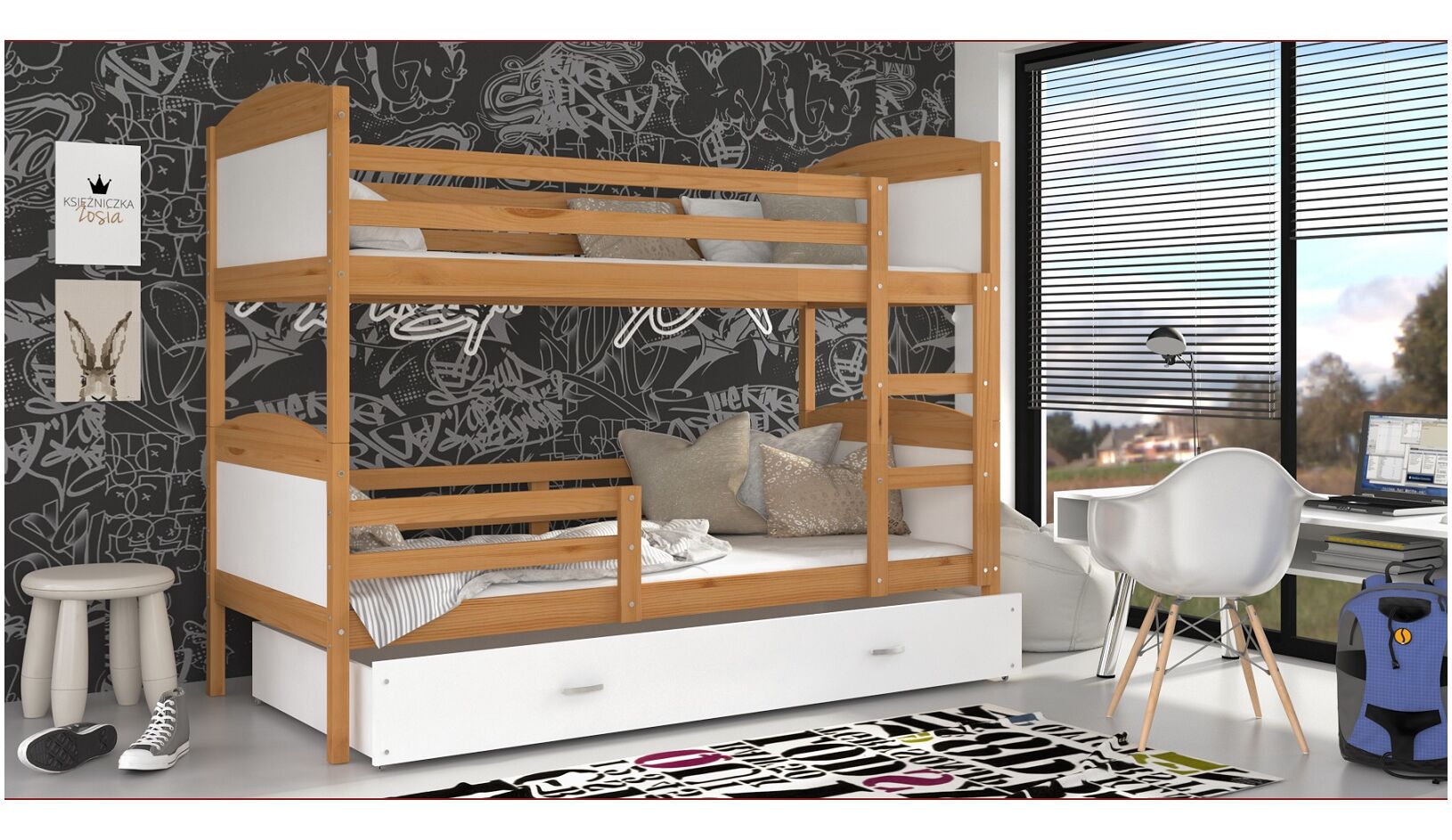 Dviaukštė lova Mateusz 80x190 - Image 15