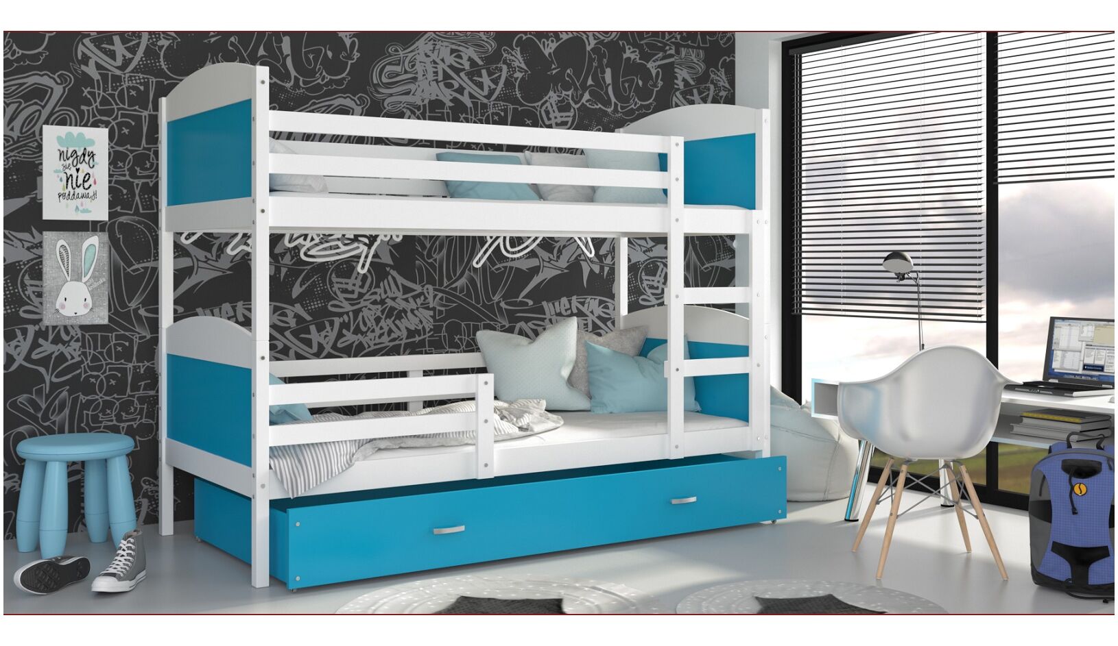 Dviaukštė lova Mateusz 80x190 - Image 19