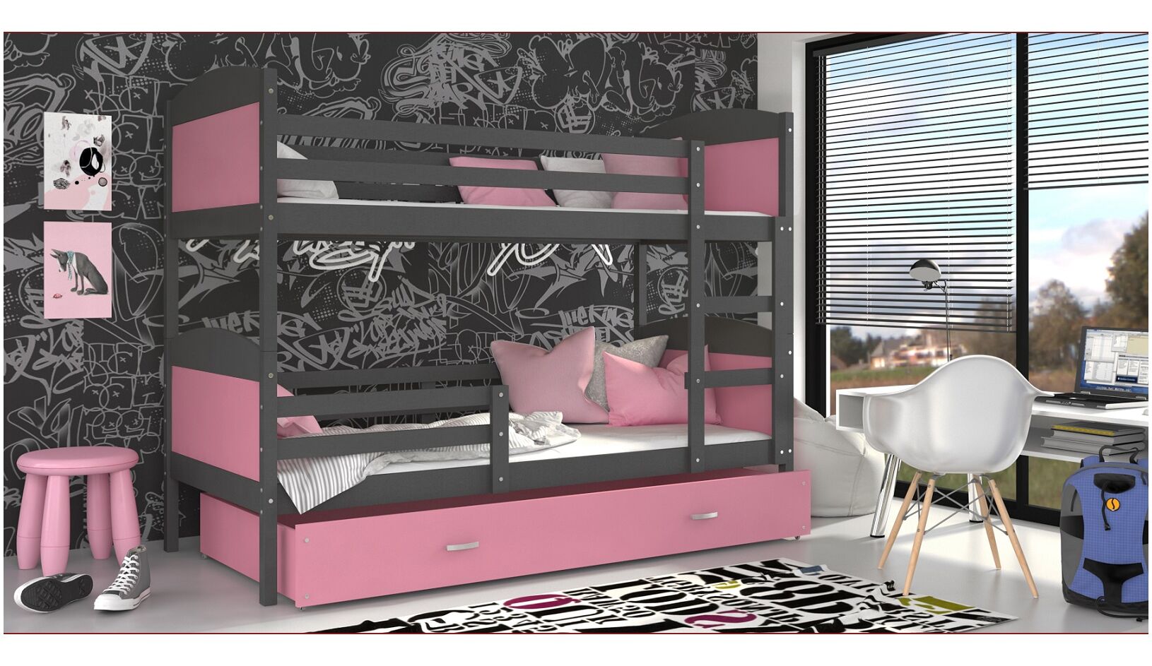 Dviaukštė lova Mateusz 80x190 - Image 3