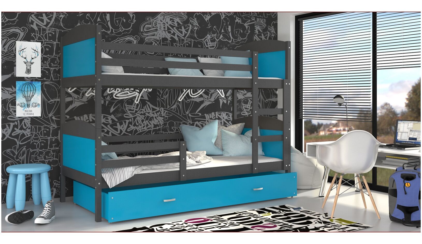 Dviaukštė lova Mateusz 80x190 - Image 4