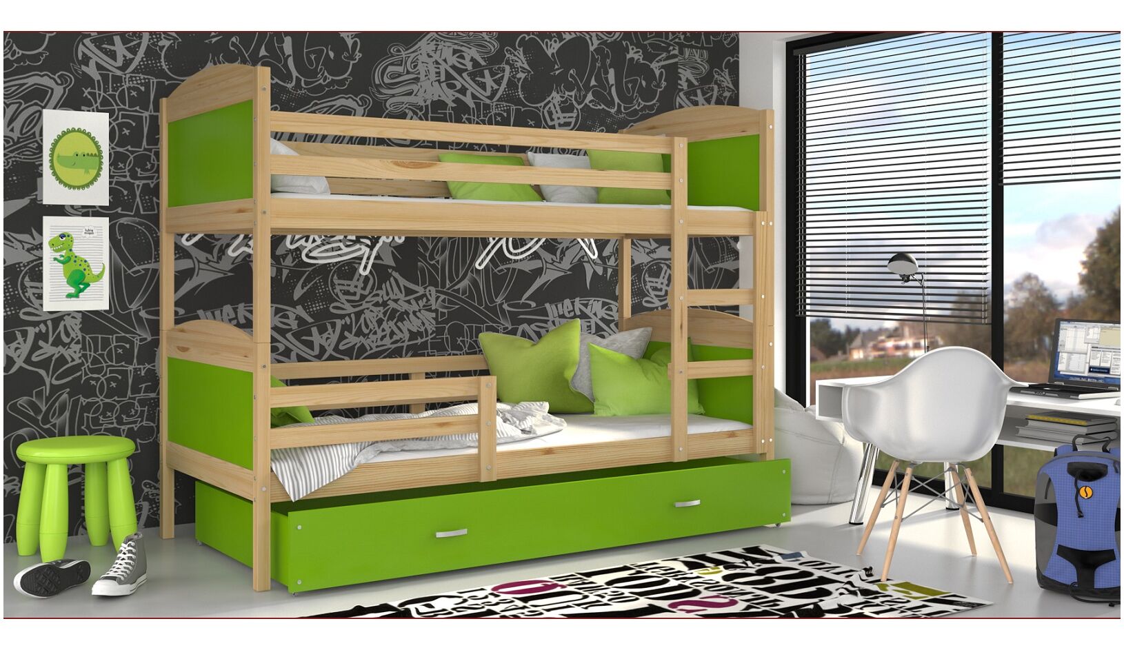 Dviaukštė lova Mateusz 80x190 - Image 6