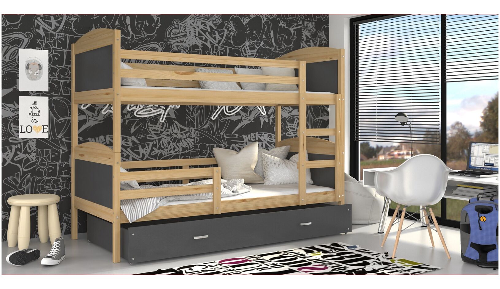 Dviaukštė lova Mateusz 80x190 - Image 7