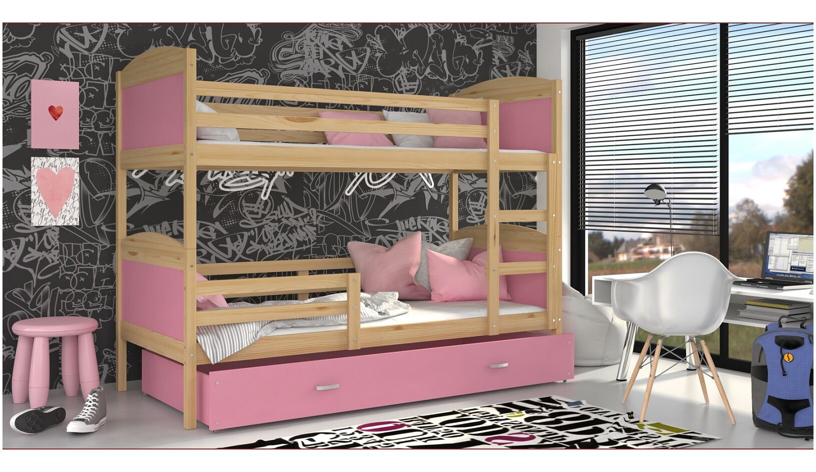 Dviaukštė lova Mateusz 80x190 - Image 8