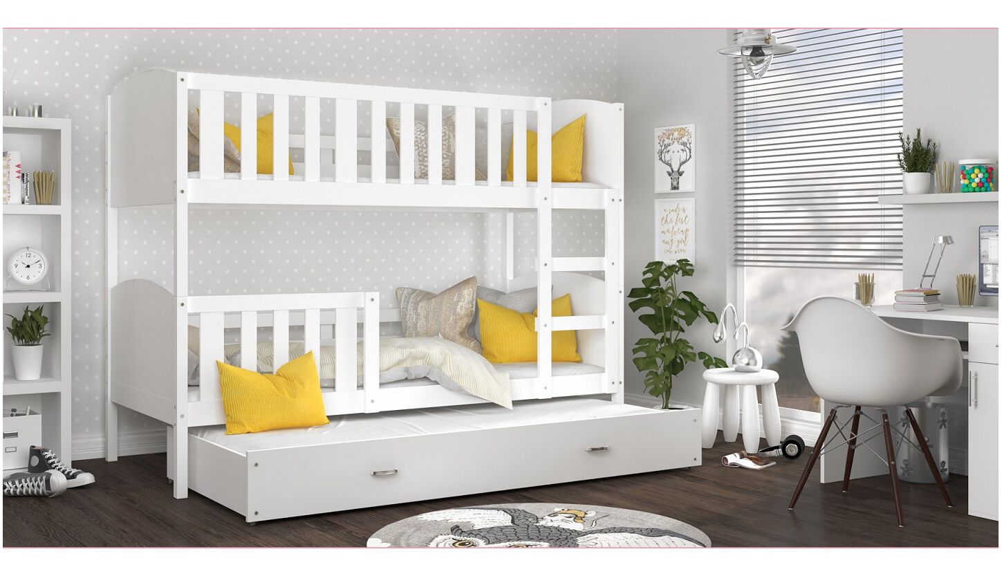 Dviaukštė trivietė lova Tami-3 90x200 - Image 6