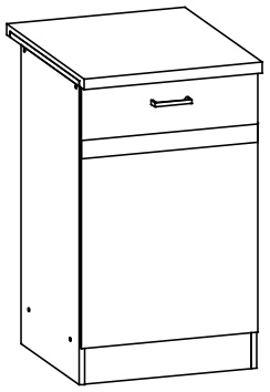 Pastatoma spintelė Eliza EZ13/D50