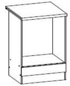 Pastatoma spintelė įmontuojamai viryklei Eliza EZ15/D60P