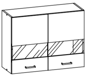 Pakabinama spintelė Eliza EZ6/G80W