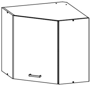 Pakabinama kampinė spintelė Eliza EZ7/G60NW