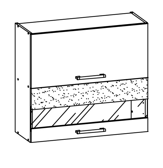 Pakabinama spintelė Modena MD9/G80W