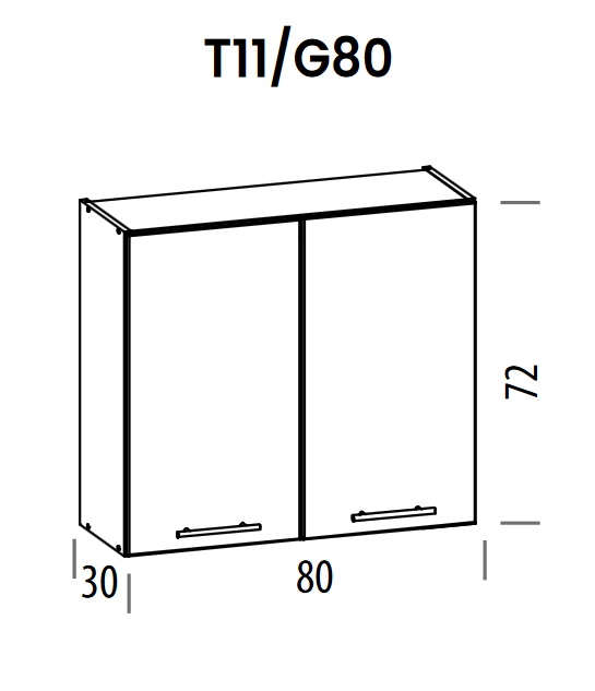 Pakabinama spintelė Tiffany T11/G80