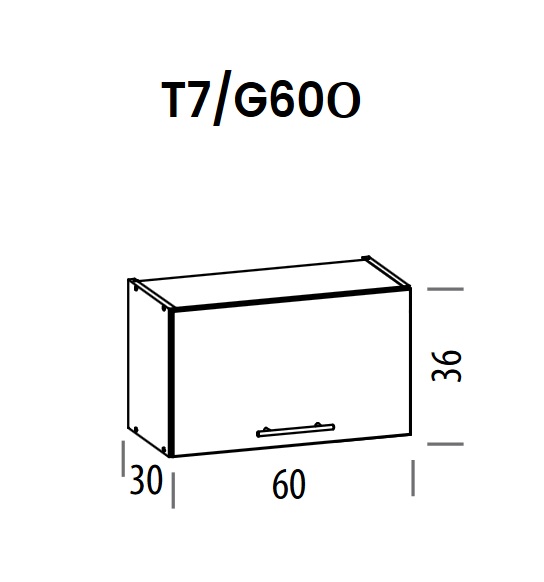 Pakabinama spintelė Tiffany T7/G60o