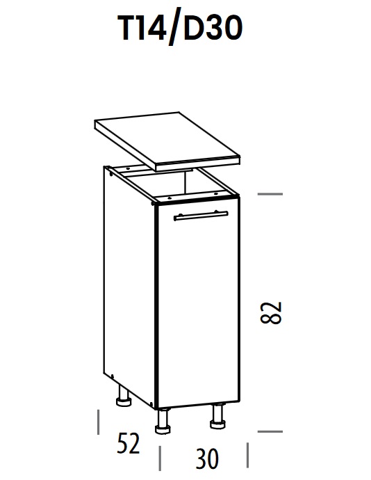 Pastatoma spintelė Tiffany T14/D30