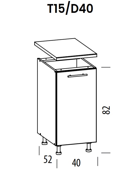 Pastatoma spintelė Tiffany T15/D40