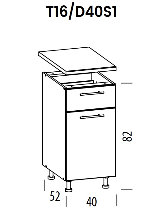 Pastatoma spintelė Tiffany T16/D40S1