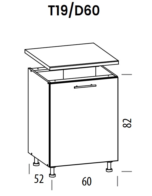 Pastatoma spintelė Tiffany T19/D60