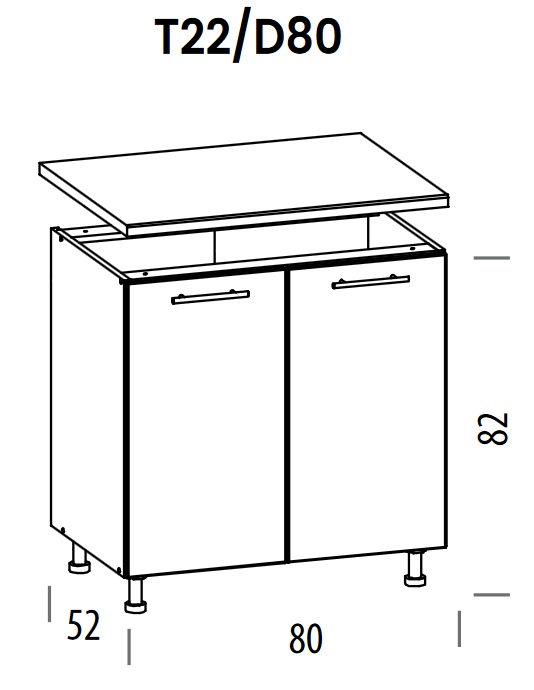 Pastatoma spintelė Tiffany T22/D80