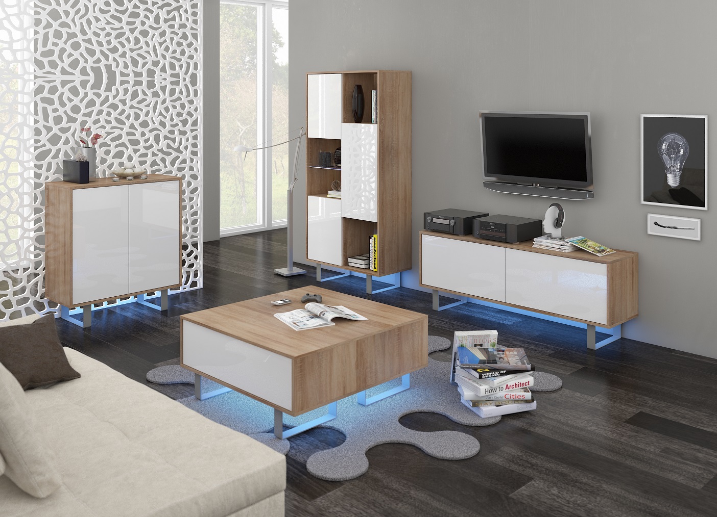 Sonomos ąžuolas   balta blizgi