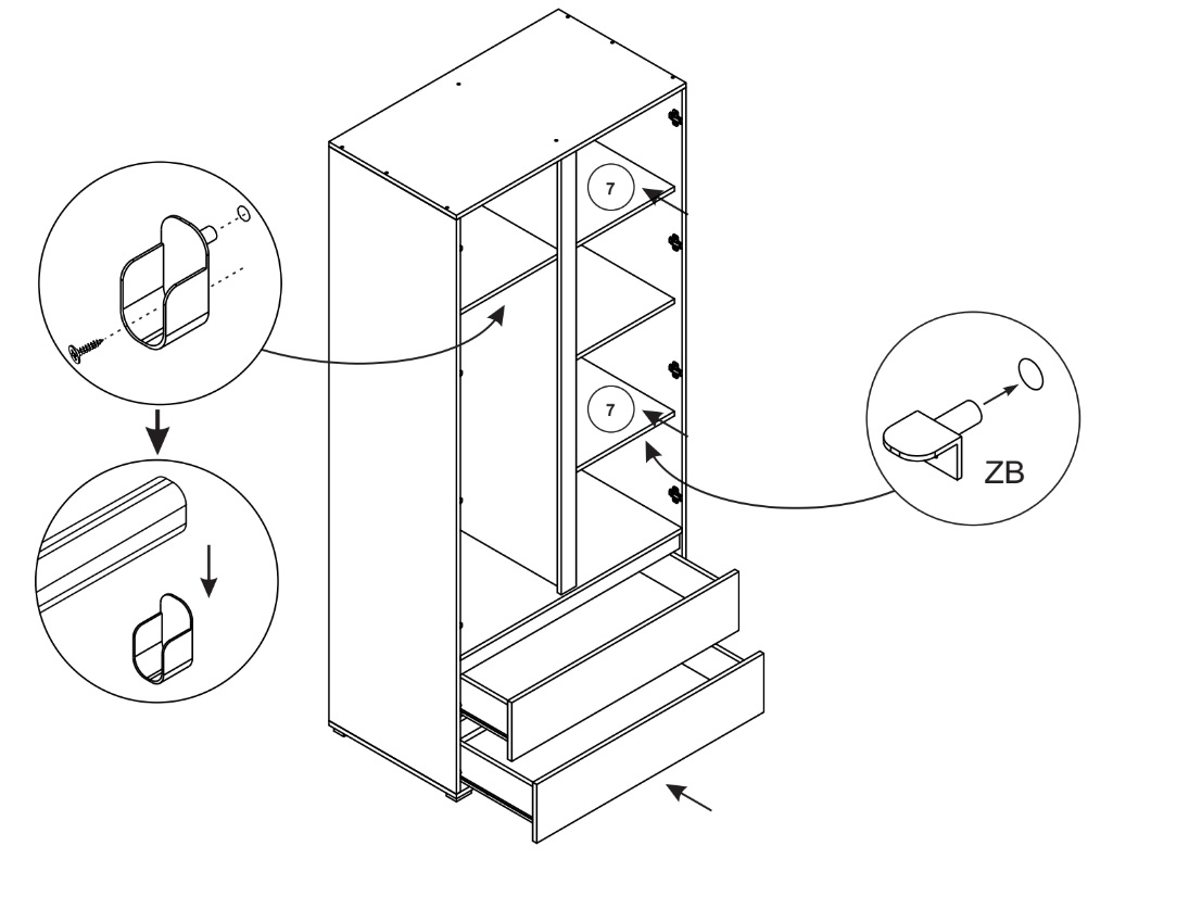 Vaikų kambario komplektas Cosmo A - Image 6