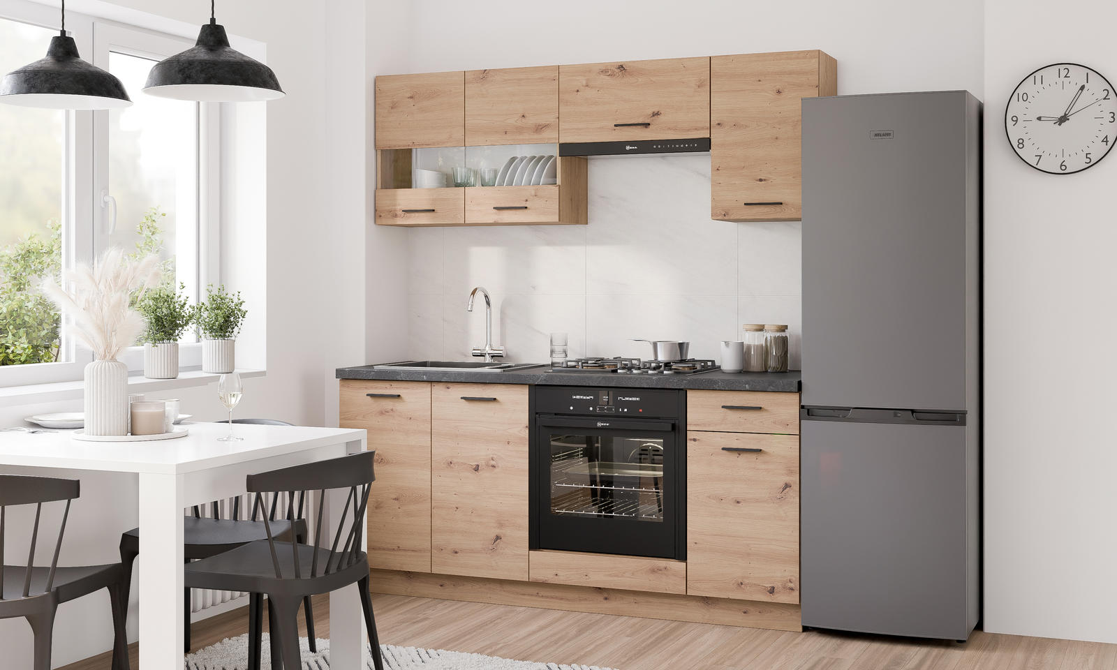 Pakabinama spintelė Pati PK06 su stiklu - Image 7