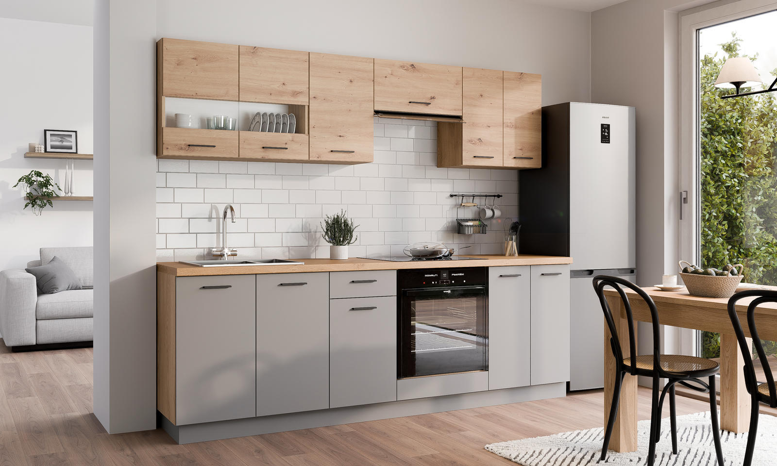 Pastatoma aukšta spintelė orkaitei Pati PK24 - Image 7