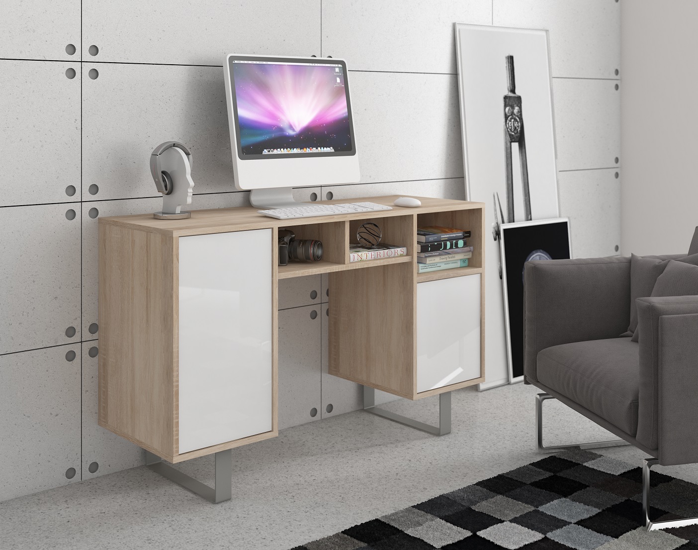 Sonomos ąžuolas   balta blizgi