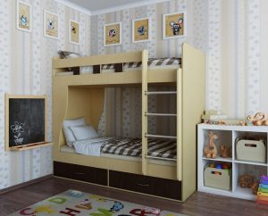 Dviaukštė lova Alba