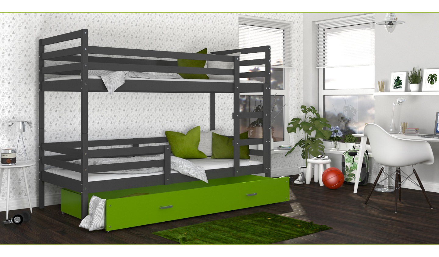 Dviaukštė lova Jacek 80x160 - Image 2