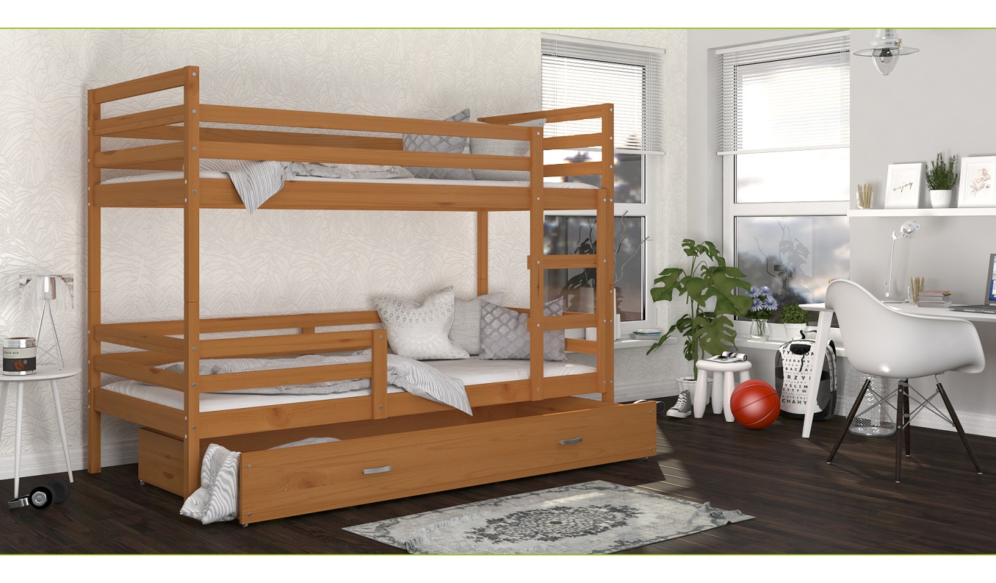 Dviaukštė lova Jacek 80x160 - Image 8